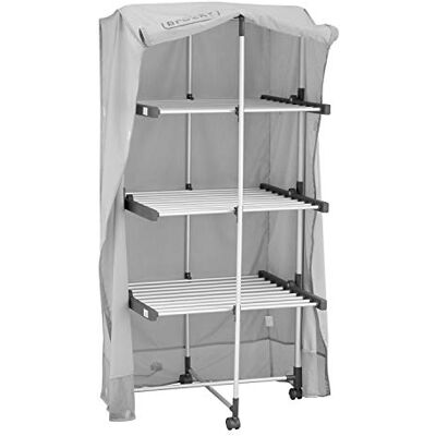 Black & Decker 3 Tier Heated Airer Wheels And Cover - Heating 300W Black & Decker 3 Tier Heated Airer Wheels And Cover - Heating 300W