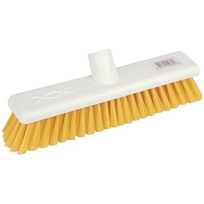 JANTEX Robert Scott Soft Bristle Hygiene Broom Head 300(L)mm/12 inch, Yellow, Colour Coded for Separate Area Cleaning, Machine Washable, Soft Bristles Prevent Scratching Floor, DN831 JANTEX Robert Scott Soft Bristle Hygiene Broom Head 300(L)mm/12 inch, Yellow, Colour Coded for Separate Area Cleaning, Machine Washable, Soft Bristles Prevent Scratching Floor, DN831