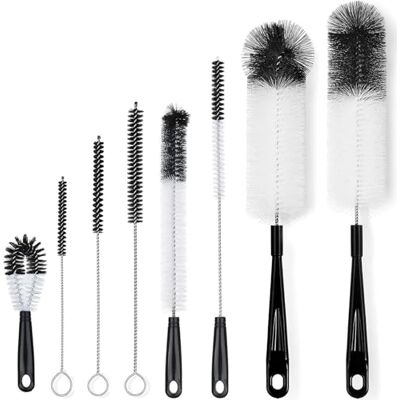 SUHAI Cleaning Bottle Brush Set, 8 Pack Long Handle Brushes for Straws and Jars SUHAI Cleaning Bottle Brush Set, 8 Pack Long Handle Brushes for Straws and Jars