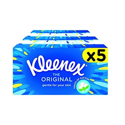 Kleenex Tissues Original Tissues, 5 Tissue Boxes Kleenex Tissues Original Tissues, 5 Tissue Boxes