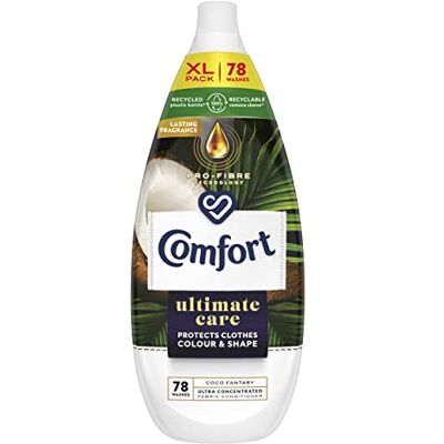 Comfort Ultimate Care Ultra-Concentrated Fabric Conditioner with Lasting Fragrance Intense Liquid Fabric Softener 78 Wash, 1.18 L (Coco Fantasy, Buy 1) Comfort Ultimate Care Ultra-Concentrated Fabric Conditioner with Lasting Fragrance Intense Liquid Fabric Softener 78 Wash, 1.18 L (Coco Fantasy, Buy 1)