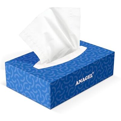 ANAGEL 36 x Boxes of 100 Luxuriously Soft White Facial Tissues (3,600 Total) 2 Ply Design Suitable for Home, Office, School, Medical, Dental ANAGEL 36 x Boxes of 100 Luxuriously Soft White Facial Tissues (3,600 Total) 2 Ply Design Suitable for Home, Office, School, Medical, Dental