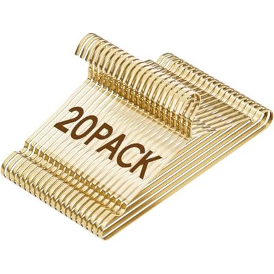 UEAKPIC 20 Pack 0.78cm widen 43cm Coat Hangers, Premium Matte Gold Aluminum, Durable Metal, Lightweight & Sturdy, for Standard Size Suit, Clothing, Jacket, Pant, Dress, Shirt, Skirt UEAKPIC 20 Pack 0.78cm widen 43cm Coat Hangers, Premium Matte Gold Aluminum, Durable Metal, Lightweight & Sturdy, for Standard Size Suit, Clothing, Jacket, Pant, Dress, Shirt, Skirt