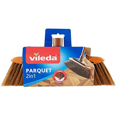 Vileda 2 in 1 Broom Parquet brown Vileda 2 in 1 Broom Parquet brown