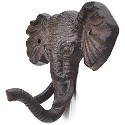 Geenite Antiqued Reproduction Cast Iron Elephant Head Single Hook Hanger Animal Shaped Coat Hat Hooks Heavy Duty Iron Art Decorative 1 pc Geenite Antiqued Reproduction Cast Iron Elephant Head Single Hook Hanger Animal Shaped Coat Hat Hooks Heavy Duty Iron Art Decorative 1 pc