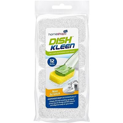 homeshopa.com Homeshopa Dishwand Refills Sponge Heads, 12 Pack Non Scratch Dishwand Replacement Refill, Soap Dispensing Washing-Up Brush Refill Heads, Dishwashing Cleaning Household Kitchen Sink Scrubber Pad (12) homeshopa.com Homeshopa Dishwand Refills Sponge Heads, 12 Pack Non Scratch Dishwand Replacement Refill, Soap Dispensing Washing-Up Brush Refill Heads, Dishwashing Cleaning Household Kitchen Sink Scrubber Pad (12)