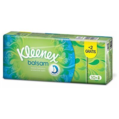 Kleenex Balsam Tissues Pack of 10 (8+2) – Pack of 3 Kleenex Balsam Tissues Pack of 10 (8+2) – Pack of 3