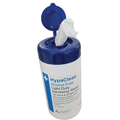 Safety First Aid Group HypaClean Hand & Surface Wipes (Drum of 150 Wipes) Safety First Aid Group HypaClean Hand & Surface Wipes (Drum of 150 Wipes)