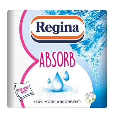 Regina Absorb, 2 Rolls of Kitchen Towel, 2-Ply Regina Absorb, 2 Rolls of Kitchen Towel, 2-Ply