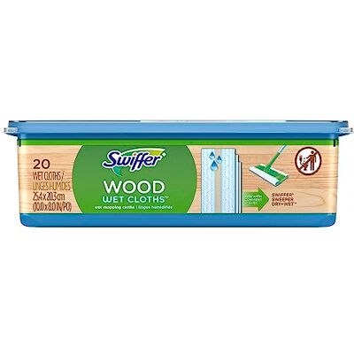 Swiffer Sweeper Wet Wood Floor Mopping Cloths, 20 Count Swiffer Sweeper Wet Wood Floor Mopping Cloths, 20 Count