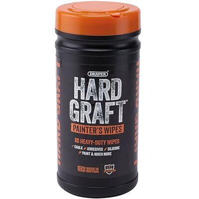 Draper 12439 Hard Graft Painter's Wipes (Tub of 80) Draper 12439 Hard Graft Painter's Wipes (Tub of 80)