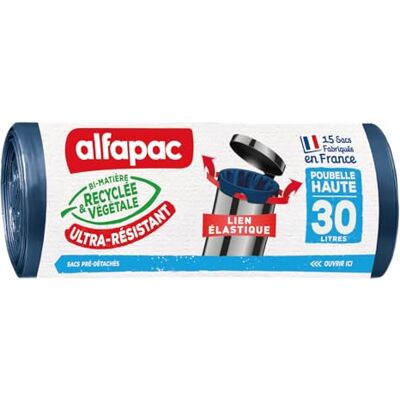 Alfapac 15 Slides 30 L Heavy Duty Elastic Links – High Bin – Bag Dispenser Alfapac 15 Slides 30 L Heavy Duty Elastic Links – High Bin – Bag Dispenser
