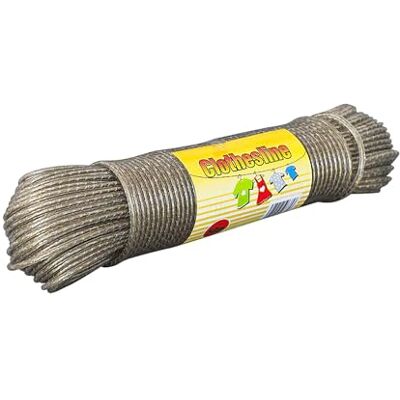KAV ® HEAVY DUTY Thick Strong Steel Core Washing Rope Line Long Life Laundry wire Clothes Lines Plastic PVC Cover Garden Outdoor (Brown 30 Meter) KAV ® HEAVY DUTY Thick Strong Steel Core Washing Rope Line Long Life Laundry wire Clothes Lines Plastic PVC Cover Garden Outdoor (Brown 30 Meter)