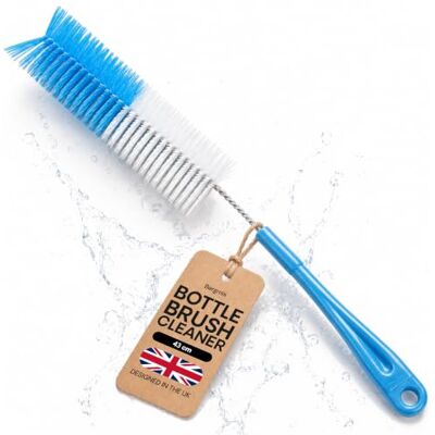 Bergmis Premium Bottle Brush 43cm Long Handle, Bottle Cleaner for Water Bottles bottle brushes for cleaning flasks, decanters and baby bottles, nylon bristles, stainless steel core, hanging loop Bergmis Premium Bottle Brush 43cm Long Handle, Bottle Cleaner for Water Bottles bottle brushes for cleaning flasks, decanters and baby bottles, nylon bristles, stainless steel core, hanging loop
