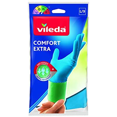 Vileda 1500467 Comfort & Care Rubber Gloves – Perfect Protection and Comfortable for Your Hands Vileda 1500467 Comfort & Care Rubber Gloves – Perfect Protection and Comfortable for Your Hands