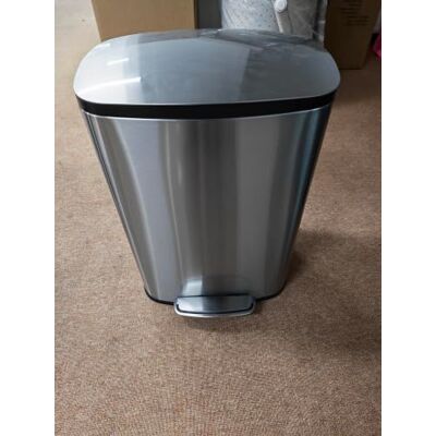 YEAUPE PRO Kitchen Bin 50L, Pedal Bin with Soft-Close Lid, Stainless Steel Rubbish Bin for Recycling and Waste with Handle, Removable Inner Buckets Trash Can, with 15 Bin Liners, Metal Silver YEAUPE PRO Kitchen Bin 50L, Pedal Bin with Soft-Close Lid, Stainless Steel Rubbish Bin for Recycling and Waste with Handle, Removable Inner Buckets Trash Can, with 15 Bin Liners, Metal Silver