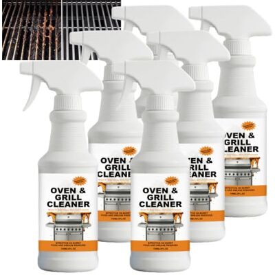 Plozvik Heavy Duty Oven and BBQ Degreaser Spray, Professional Grill Cleaner, Stubborn Tar Aged Grease Remover, Fast Acting for Stove, Air Fryer, Range Hood, Free Foaming Formula, without Scrubbing (6PCS) Plozvik Heavy Duty Oven and BBQ Degreaser Spray, Professional Grill Cleaner, Stubborn Tar Aged Grease Remover, Fast Acting for Stove, Air Fryer, Range Hood, Free Foaming Formula, without Scrubbing (6PCS)