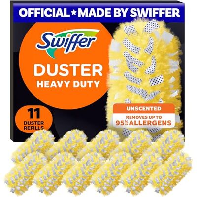 Swiffer Dusters Heavy Duty Multi-Surface Duster Refills for Cleaning, Unscented, 11 Count Swiffer Dusters Heavy Duty Multi-Surface Duster Refills for Cleaning, Unscented, 11 Count
