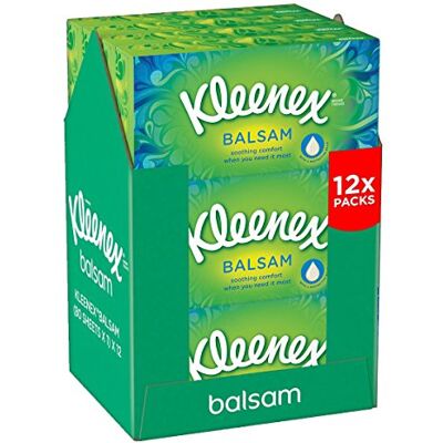 Kleenex Balsam Tissues 12 Box Pack (960 Tissues Total) Kleenex Balsam Tissues 12 Box Pack (960 Tissues Total)