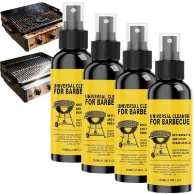 ZRAZT Fast Acting Heavy Duty Grill Degreaser Spray, Grill Cleaner For Outdoor Gril/l, Gri/ll And Grate Cleaner Spray, Oven And Gr/ill Cleaner Heavy Duty, Outdoor G/rill Spray Cleaner Degreaser (4pcs) ZRAZT Fast Acting Heavy Duty Grill Degreaser Spray, Grill Cleaner For Outdoor Gril/l, Gri/ll And Grate Cleaner Spray, Oven And Gr/ill Cleaner Heavy Duty, Outdoor G/rill Spray Cleaner Degreaser (4pcs)