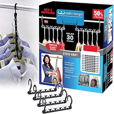 URBN Living - Space Saving Hanger - 24 Pack - Space Saving - Hanger Organizer URBN Living - Space Saving Hanger - 24 Pack - Space Saving - Hanger Organizer