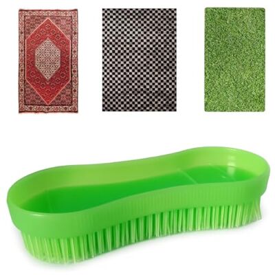 Today Stiff Hand Brush for Carpet, Artificial Grass and Textile Surfaces – Durable Plastic Bristles Scrubbing Brush – Made in Italy – Ideal for Rugs, Stairs and Hard Floors Today Stiff Hand Brush for Carpet, Artificial Grass and Textile Surfaces – Durable Plastic Bristles Scrubbing Brush – Made in Italy – Ideal for Rugs, Stairs and Hard Floors