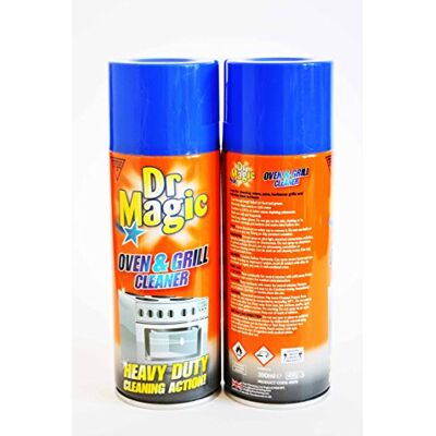 Dr Magic OVEN & GRILL CLEANER HEAVY DUTY CLEANING ACTION SPRAY CAN 390ml Dr Magic OVEN & GRILL CLEANER HEAVY DUTY CLEANING ACTION SPRAY CAN 390ml