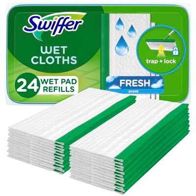 Swiffer Sweeper Wet Mopping Cloths, Open-Window Fresh, 24 count Swiffer Sweeper Wet Mopping Cloths, Open-Window Fresh, 24 count