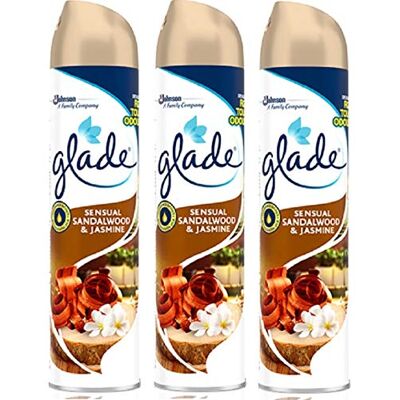 Glade - Aerosol 300ml - Sandalwood - Jasmine - Aerosol Air Freshener Glade - Aerosol 300ml - Sandalwood - Jasmine - Aerosol Air Freshener