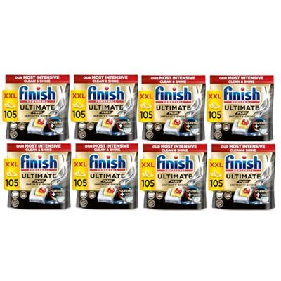 Finish Dishwasher Tablet, Ultimate Plus Infinity Shine, 840 Tabs (105 x 8pck), Lemon Sparkle, Tough on Grease, Our Most Intensive Clean & Shine, Effective for Short Eco Cycle Finish Dishwasher Tablet, Ultimate Plus Infinity Shine, 840 Tabs (105 x 8pck), Lemon Sparkle, Tough on Grease, Our Most Intensive Clean & Shine, Effective for Short Eco Cycle
