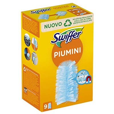 Swiffer Duster Capture Powder 9 Cloths Capture and Trap Dust and Dirt, Ideal for Pet Hair, All Surfaces Maxi Format Swiffer Duster Capture Powder 9 Cloths Capture and Trap Dust and Dirt, Ideal for Pet Hair, All Surfaces Maxi Format