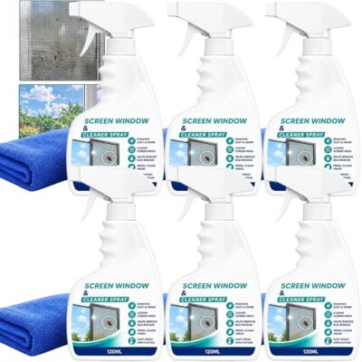 SURDVAS Window Mesh Screen Cleaner, Multi-Functional Glass Net Cleaner Tool for Dusty Corners, Effortless Windows Screen Cleaning Without Removal, Effectively Cleans Dust & Dirt from Windows Screens (6pcs) SURDVAS Window Mesh Screen Cleaner, Multi-Functional Glass Net Cleaner Tool for Dusty Corners, Effortless Windows Screen Cleaning Without Removal, Effectively Cleans Dust & Dirt from Windows Screens (6pcs)