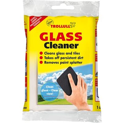 Trollull Glass Cleaner, stainless steel wool wire wool, scratch-free, window cleaner, glass cleaner, tile cleaner for walls and floors, 1 piece Trollull Glass Cleaner, stainless steel wool wire wool, scratch-free, window cleaner, glass cleaner, tile cleaner for walls and floors, 1 piece