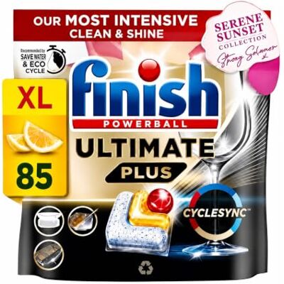 Finish Ultimate Plus Dishwasher Tablets Lemon 85 Pack Finish Ultimate Plus Dishwasher Tablets Lemon 85 Pack