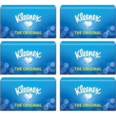 Kleenex Original Facial Tissues – 6 Standard Tissue Boxes Kleenex Original Facial Tissues – 6 Standard Tissue Boxes