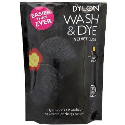 Dylon Wash and Dye Velvet Black 350 g (Pack of 4) Dylon Wash and Dye Velvet Black 350 g (Pack of 4)