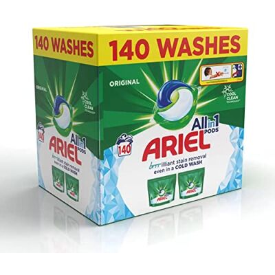 Ariel All in One Pods, 140 Wash Ariel All in One Pods, 140 Wash