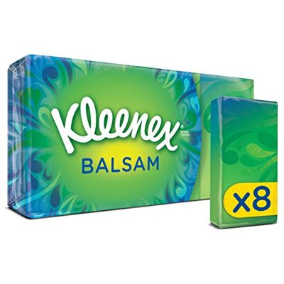 Kleenex Balsam Pocket Pack Tissues, 96 Pocket Packs (864 Tissues Total) Kleenex Balsam Pocket Pack Tissues, 96 Pocket Packs (864 Tissues Total)