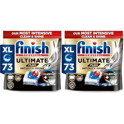 Finish Ultimate Plus Infinity Shine, Dishwasher Tablets, Fresh, 146 Finish Ultimate Plus Infinity Shine, Dishwasher Tablets, Fresh, 146
