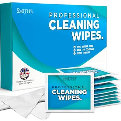 SMITH'S 2015 Screen Cleaning Wipes by Smith's® 120 Pack Phone, Tablet, Laptop & TV Professional Screen-Safe Smear-Free Fingerprints & Grease Quick-Dry Residue-Free Disinfects + Microfibre Cloth SMITH'S 2015 Screen Cleaning Wipes by Smith's® 120 Pack Phone, Tablet, Laptop & TV Professional Screen-Safe Smear-Free Fingerprints & Grease Quick-Dry Residue-Free Disinfects + Microfibre Cloth