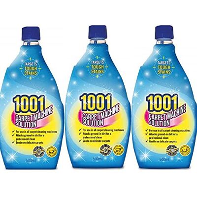 1001 (THREE PACKS) Carpet Machine Solution 500ml 1001 (THREE PACKS) Carpet Machine Solution 500ml