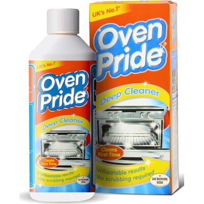 OVEN PRIDE Oven Cleaner 500ml Complete Oven Cleaning Kit with Safety Gloves and Cleaning Bag Powerful Heavy Duty Degreaser Cleans First Time Removes Grease Burnt On Food Deep Oven Cleaning Solution OVEN PRIDE Oven Cleaner 500ml Complete Oven Cleaning Kit with Safety Gloves and Cleaning Bag Powerful Heavy Duty Degreaser Cleans First Time Removes Grease Burnt On Food Deep Oven Cleaning Solution