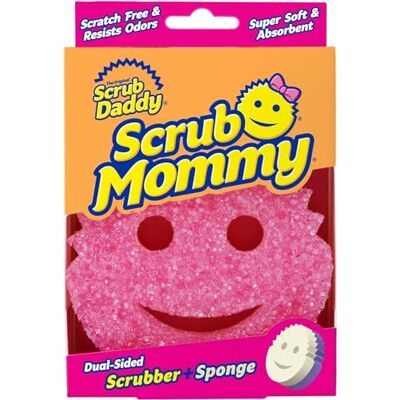 Scrub Daddy Scrub Mommy Scouring Pad, Scourer Sponge, Kitchen Cleaning Products Agent with Texture Change, Scratch-Free Smiley Washing Up Sponge, Odour Resistant Sponges, Dish Sponge Scrub Daddy Scrub Mommy Scouring Pad, Scourer Sponge, Kitchen Cleaning Products Agent with Texture Change, Scratch-Free Smiley Washing Up Sponge, Odour Resistant Sponges, Dish Sponge
