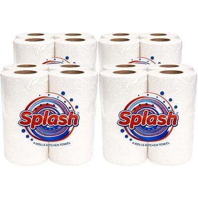 Nova - Splash 4Pk - 72 Rolls - Kitchen Roll Nova - Splash 4Pk - 72 Rolls - Kitchen Roll