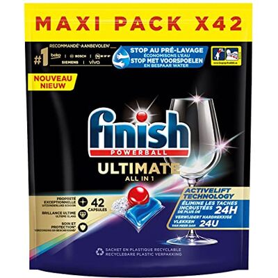 Finish Ultimate Regular Dishwasher Tablets 42 Pieces Finish Ultimate Regular Dishwasher Tablets 42 Pieces