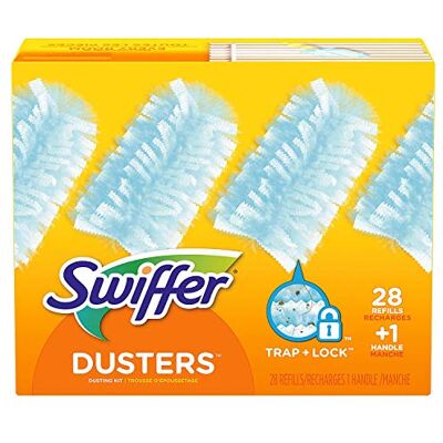Swiffer Dusters Dusting Kit, 1 Handle & 28 Duster Refills Swiffer Dusters Dusting Kit, 1 Handle & 28 Duster Refills