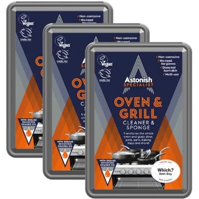 Astonish 3 X Speacialist Oven & Grill Cleaner, 250g Astonish 3 X Speacialist Oven & Grill Cleaner, 250g