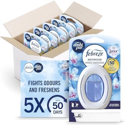 Febreze Bathroom Air Freshener - Spring Awakening - Odour Eliminator - 5 count Febreze Bathroom Air Freshener - Spring Awakening - Odour Eliminator - 5 count