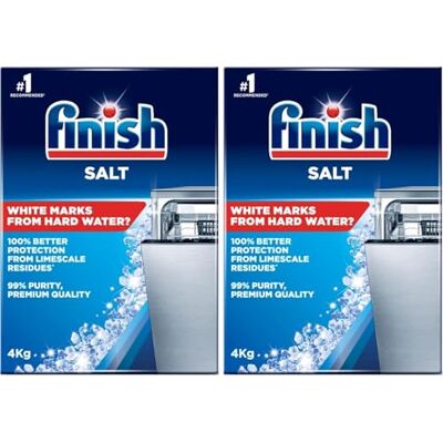 Finish Dishwasher Salt Box Prevents Limescale Build Up Effective against Hard Water 8kg (2 x 4kg) Finish Dishwasher Salt Box Prevents Limescale Build Up Effective against Hard Water 8kg (2 x 4kg)