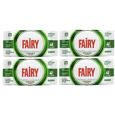 Fairy Multi Purpose Surface Cleaning Wet Wipes (4 x 100 Pack) (4 x Power) Fairy Multi Purpose Surface Cleaning Wet Wipes (4 x 100 Pack) (4 x Power)